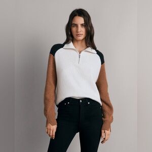 Pierce Cashmere Half Zip in XXS